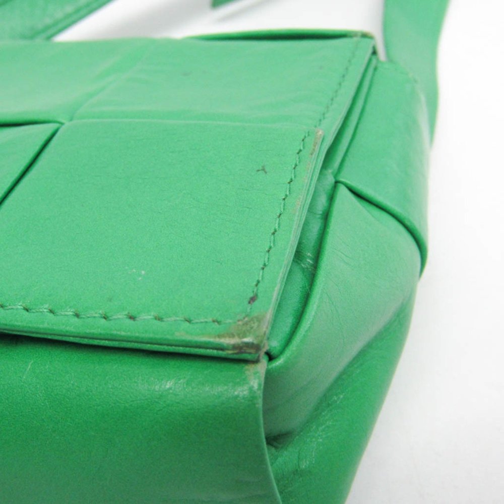 BOTTEGA VENETA Green Leather Shoulder Bag - Picture 6 of 16